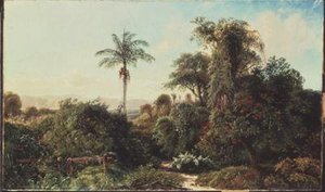Cubaans landschap door Edmund Darch Lewis