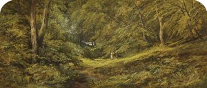 Schets - In het Bos door Edmund G. Muller