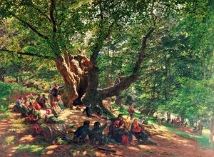 Robin Hood en zijn vrolijke mannen, 1859 door Edmund George Warren
