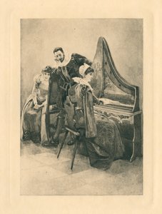 Voor Elizabethaanse liederen ter ere van liefde en schoonheid (litho)