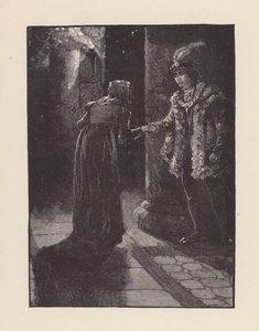 Illustratie voor De avond van St Agnes door John Keats (litho)