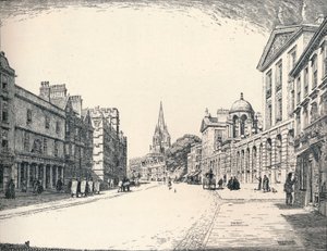 Hoogstraat, Oxford, 1905 door Edmund Hort New