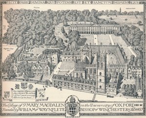 Magdalen College, Oxford, 1905 door Edmund Hort New