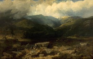 Hertenjacht in de Hooglanden, een stille schot, 1860 door Edmund John Niemann