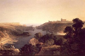 Uitzicht op Whitby door Edmund John Niemann