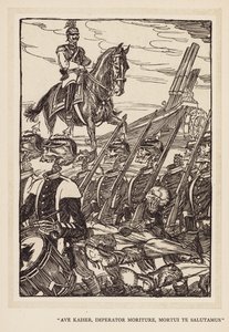 De Krans van de Keizer: "Ave Keizer, Imperator Moriture, Mortui Te Salutamus" door Edmund Joseph (after) Sullivan