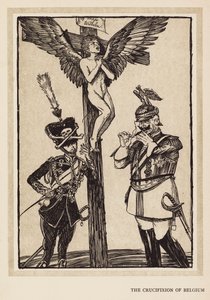De Krans van de Keizer: De Kruisiging van België (litho)