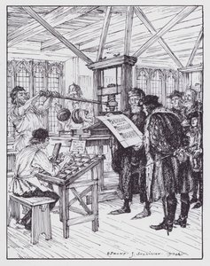 William Caxton in zijn drukkerij