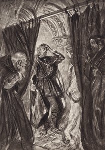 William Shakespeare: De tragedie van Hamlet, Prins van Denemarken, Act III, Scene 1 door Edmund Joseph (after) Sullivan