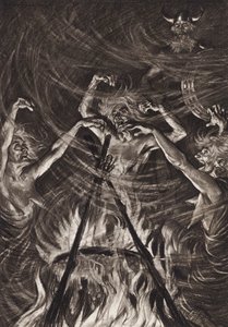 William Shakespeare: De tragedie van Macbeth, Act IV, Scene 1 door Edmund Joseph (after) Sullivan
