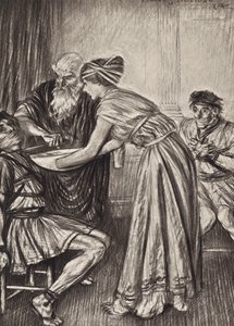 William Shakespeare: De tragedie van Titus Andronicus, Acte V, Scene 2 door Edmund Joseph (after) Sullivan