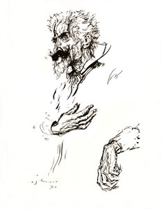 Don Quichot. Pennenschets uit Lijn: Een Kunststudie, 1923 door Edmund Joseph Sullivan