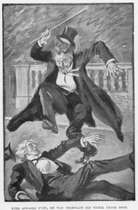 Illustratie voor Dr. Jekyll en Mr. Hyde door R.L. Stevenson