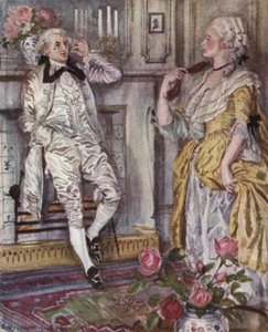 Illustratie voor The Vicar of Wakefield door Oliver Goldsmith door Edmund Joseph Sullivan
