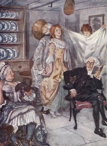 Illustratie voor The Vicar of Wakefield door Oliver Goldsmith