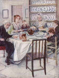 Illustratie voor The Vicar of Wakefield door Oliver Goldsmith