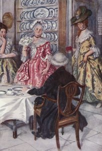 Illustratie voor The Vicar of Wakefield door Oliver Goldsmith door Edmund Joseph Sullivan