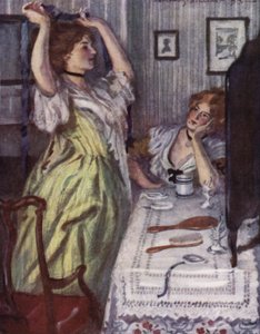 Illustratie voor The Vicar of Wakefield door Oliver Goldsmith