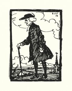 Illustratie voor The Vicar of Wakefield door Oliver Goldsmith door Edmund Joseph Sullivan