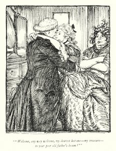 Illustratie voor The Vicar of Wakefield door Oliver Goldsmith door Edmund Joseph Sullivan