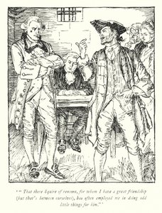 Illustratie voor The Vicar of Wakefield door Oliver Goldsmith door Edmund Joseph Sullivan