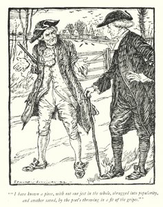 Illustratie voor The Vicar of Wakefield door Oliver Goldsmith door Edmund Joseph Sullivan