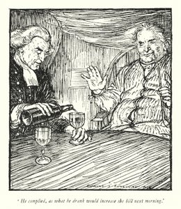 Illustratie voor The Vicar of Wakefield door Oliver Goldsmith door Edmund Joseph Sullivan