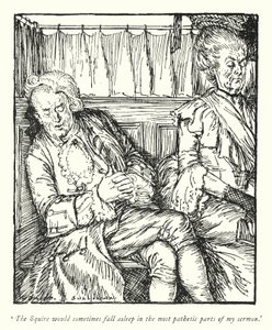 Illustratie voor The Vicar of Wakefield door Oliver Goldsmith door Edmund Joseph Sullivan