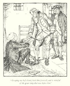Illustratie voor The Vicar of Wakefield door Oliver Goldsmith (litho)