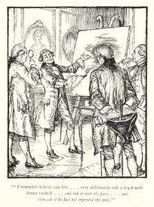 Illustratie voor The Vicar of Wakefield door Oliver Goldsmith door Edmund Joseph Sullivan