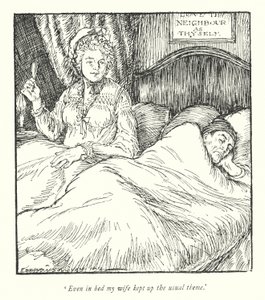 Illustratie voor The Vicar of Wakefield door Oliver Goldsmith door Edmund Joseph Sullivan