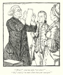 Illustratie voor The Vicar of Wakefield door Oliver Goldsmith
