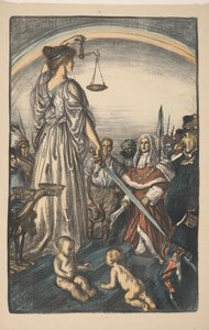 Reign of Justice door Edmund Joseph Sullivan