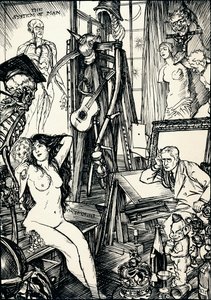 De Cartoonist - Fase VI, ca. 1920 door Edmund Joseph Sullivan