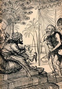 De Kluizenaar Bezoekt de Kalief door Edmund Joseph Sullivan