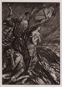 De storm door Edmund Joseph Sullivan