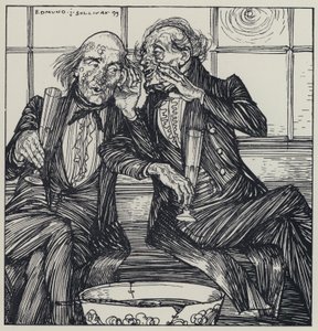 Illustratie voor A Dream of Fair Women and Other Poems door Edmund Joseph after Sullivan