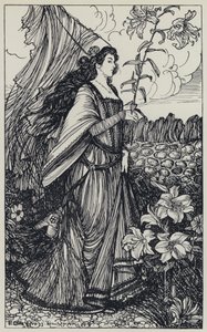 Illustratie voor A Dream of Fair Women and Other Poems door Edmund Joseph after Sullivan