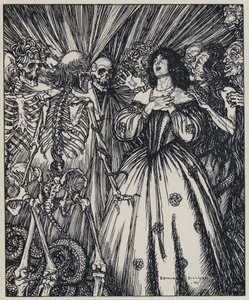 Illustratie voor A Dream of Fair Women and Other Poems door Edmund Joseph after Sullivan