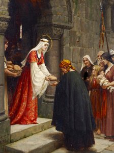 De liefdadigheid van Sint Elizabeth van Hongarije