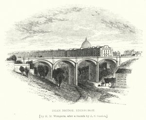 Dean Bridge, Edinburgh (gravure)