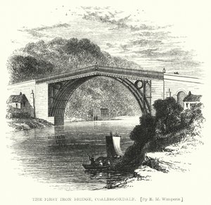 De Eerste IJzeren Brug, Coalbrookdale (gravure)