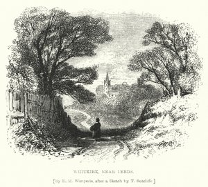 Whitkirk, nabij Leeds (gravure)