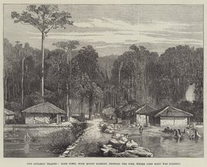 De Andaman Eilanden, Hope Town, met Mount Harriet, toont de Pier, waar Lord Mayo werd gestoken