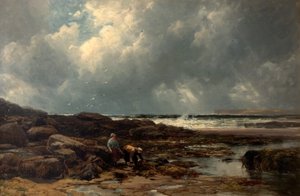 De zeewierverzamelaars door Edmund Morison Wimperis