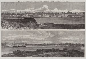 Uitzicht op Victoria, Vancouver Island, vanaf Hospital Point