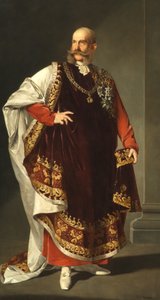 Keizer Frans Jozef I in de ornaat van de Orde van het Gulden Vlies