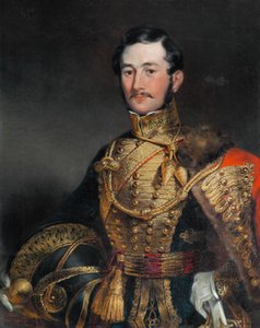 Kapitein F Farquharson van Eastbury, Dorset, 7e Hussars, 1836 door Edmund Thomas Parris