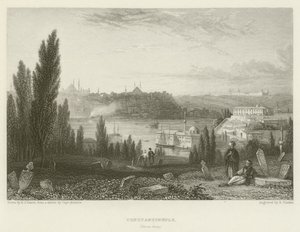 Constantinopel, vanaf Pera door Edmund Thomas Parris