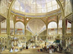 Interieur van de Internationale Tentoonstelling van 1862